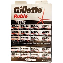 Лезвия Gillette Rubie Platina Plus, 1 лист