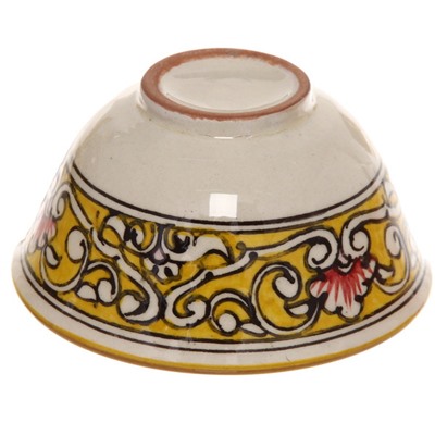 Набор чайный (блюдо, чайник, пиала 6шт) Qora galam Риштанская керамика
