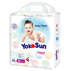 Подгузники-трусики YokoSun, M (6-10 кг), 20 шт.