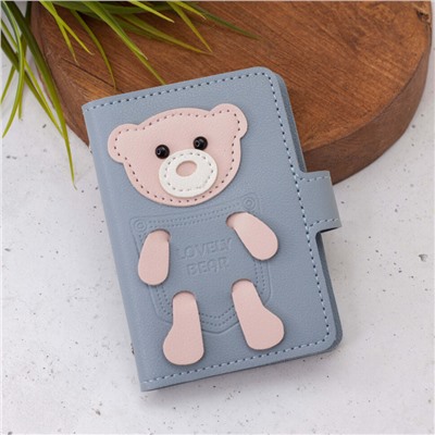 Визитница "Lovely bear", blue