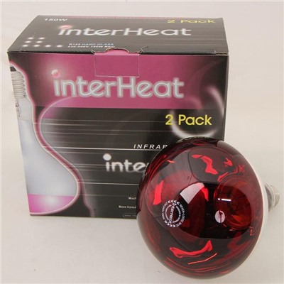 Лампа инфракрасная, 150 Вт, красная, InterHeat
