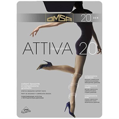 Колготки OMSA Attiva (Омса Аттива), Caramello (телесный), 20 den, 4 размер