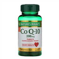 Nature's Bounty, Co Q-10, 200 mg, 45 Rapid Release Softgels