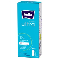 Bella, Ультратонкие женские гигиенические ежедневные прокладки Bella PANTY ultra 18 шт, размер large Bella