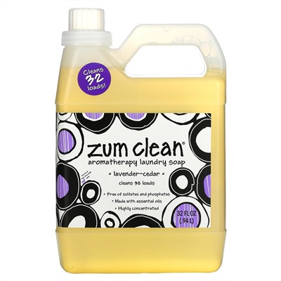 Indigo Wild, Zum Clean, ароматизированное мыло для стирки, кедр-лаванда, 32 ж. унц.(0,94 л)
