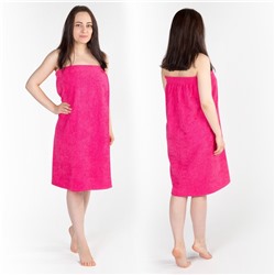 Килт(юбка) женский, махровый, малиновый цвет, 80х150+-2