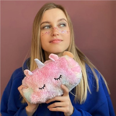 Косметичка плюшевая Unicorn magic, 18х10х10