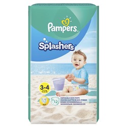 Трусики для плавания Pampers Splashers размер 3-4, 12 шт.