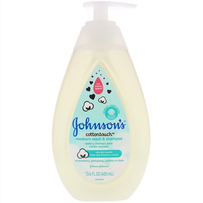 Johnson's Baby, Newborn Wash & Shampoo, 13.6 fl oz (400 ml)