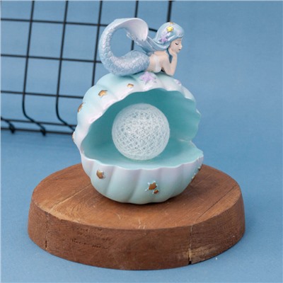 Ночник "Pearl mermaid", light blue