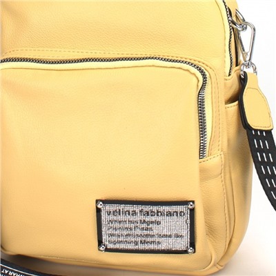 Сумка женская искусственная кожа VF-552810-3 (рюкзак change), 2отд, 4внут+4внеш/карм, желтый SALE 235849