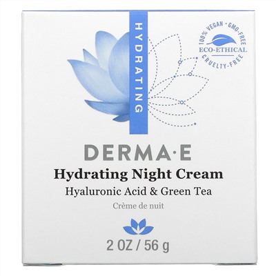 Derma E, Увлажняющий ночной крем, 2 унции (56 г)