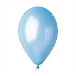 Воздушные шары 50 шт, 10"/25см Вольный ветер (голубой)