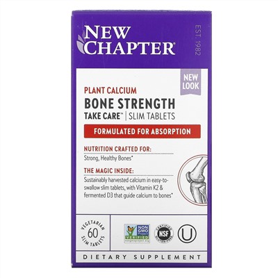 New Chapter, Bone Strength Take Care, 60 Vegetarian Slim Tablets