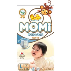 Подгузники-трусики MOMI Ultra Care, L (9-14 кг), 44 шт