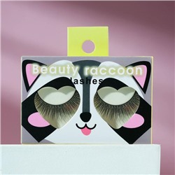 Накладные ресницы с клеем Beauty raccoon