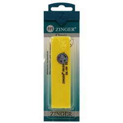 Бафик шлифующий для ногтей Zinger (Зингер), цвет жёлтый, EK-109-150