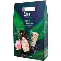 Подарочный набор Olea Eco Botanic Deep Nutrition: крем-гель для душа Лотос и каштан + крем-баттер для рук питательный Масло миндаля