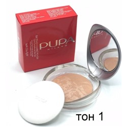 Пудра запечённая PUPA Milano Silk Touch Compact Powder №1