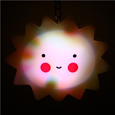 Брелок светящийся "Добрый сон-Солнышко" LED с датчиком прикосновения