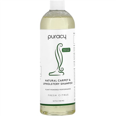 Puracy, Natural Carpet & Upholstery Shampoo, Fresh Citrus, 25 fl. oz (739ml)