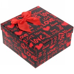 Коробка подарочная "С Любовью", микс 19*19*9,5 см