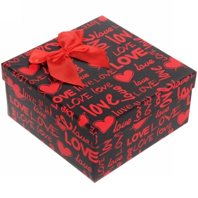 Коробка подарочная "С Любовью", микс 19*19*9,5 см