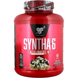 BSN, Syntha-6, Cold Stone Creamery, шоколадно-мятный чип с мятой, 4,56 фунта (2,07 кг)