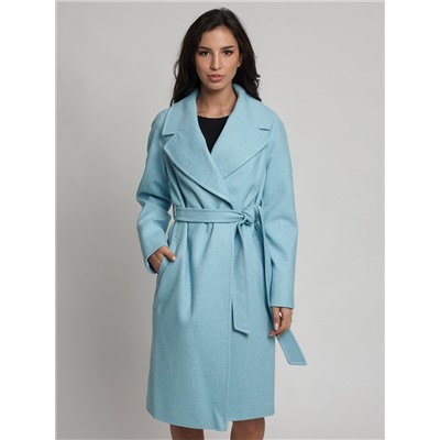 Пальто демисезонное  бирюзового цвета 4263Br