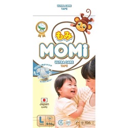 Подгузники MOMI Ultra Care, L (9-14 кг), 54 шт