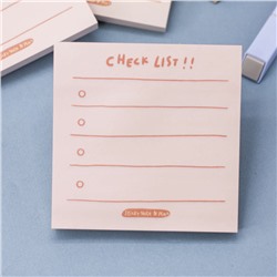 Блок для заметок "Check list", yellow