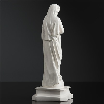 Фигура "Дева Мария с младенцем" белая 24см