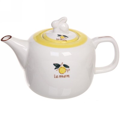 Набор чайный керамический "Lemon classic" (чайник 500мл+2кружки+2блюдца)
