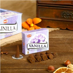 Благовония "HEM" 10 конусов Vanilla Cones