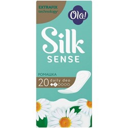 Прокладки ежедневные Ola! (Ола!) Silk Sense Daily Deo «Ромашка», 2 капли, 20 шт