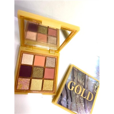 Тени HUDABEAUTY Gold 9 цв.