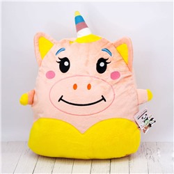 Мягкая игрушка Hugme toys «Единорог», 40 см, розовый