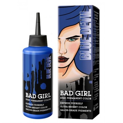 Краска для волос Bad Girl, Blue Devil, синий, 150 мл