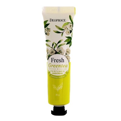 Deoproce Крем для рук парфюмированный с зеленым чаем / Fresh Greentea Perfumed Hand Cream, 50 мл