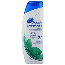 Шампунь+бальзам для волос 2в1 Head & Shoulders Ментол 400 ml