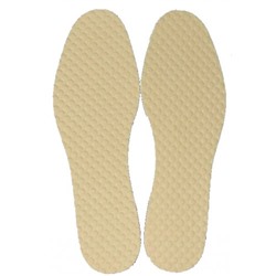 Стельки для обуви универсальные массажные, 32-46 р-р, пара, цвет бежевый