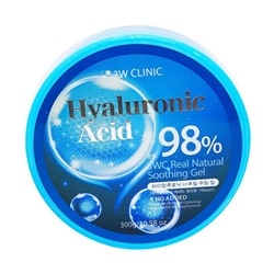 3w Clinic Универсальный гель для лица и тела с гиалуроновой кислотой / Hyaluronic Acid Natural Soothing Gel, 300 мл