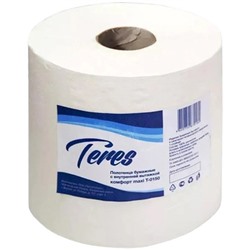 Полотенца бумажные с внутренней вытяжкой Teres (Терес) Комфорт maxi Т-0150, 1-слойные, 300 м