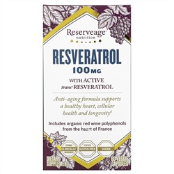 ReserveAge Nutrition, Resveratrol, 100 mg, 60 Veggie Capsules