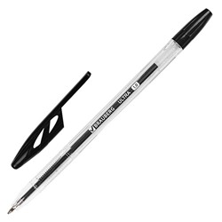Ручка шариковая Brauberg (Брауберг) Ultra, чёрная, пишущий узел 1 мм, линия письма 0,5 мм