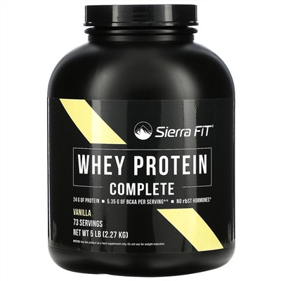 Sierra Fit, Whey Protein Complete, Vanilla, 5 lbs (2.27 kg)