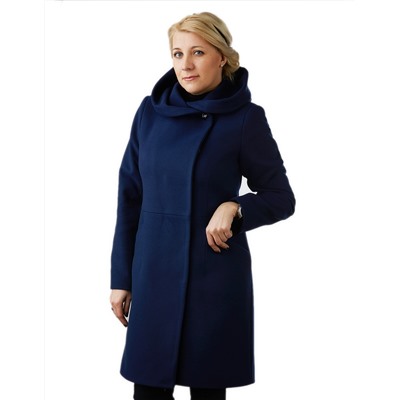 Москвичка демисезонное пальто 1  ( синий )