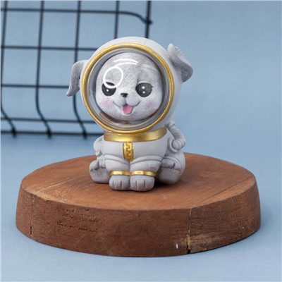 Ночник "Dog space suit", gray