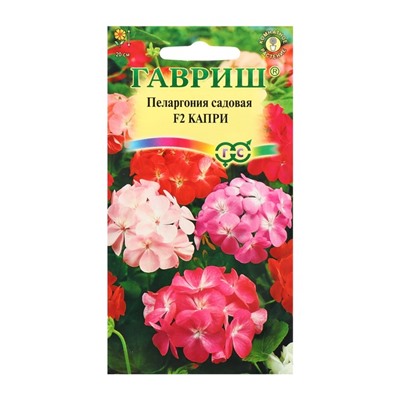 Семена комнатных цветов Пеларгония "Капри" F2 зональная, Мн, 4 шт