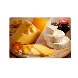 Доска разделочная «Ломтики сыра» 20×30 см, стеклянная